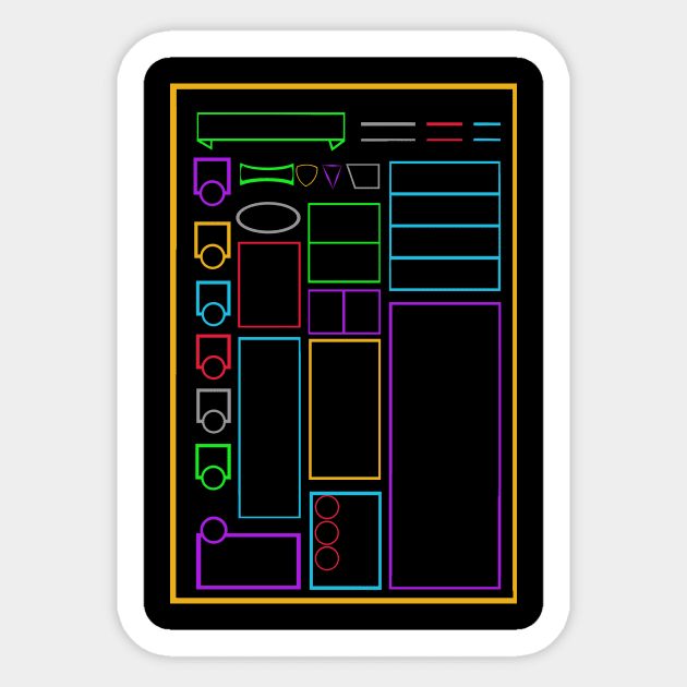 Character sheet design Sticker by Ambrosius